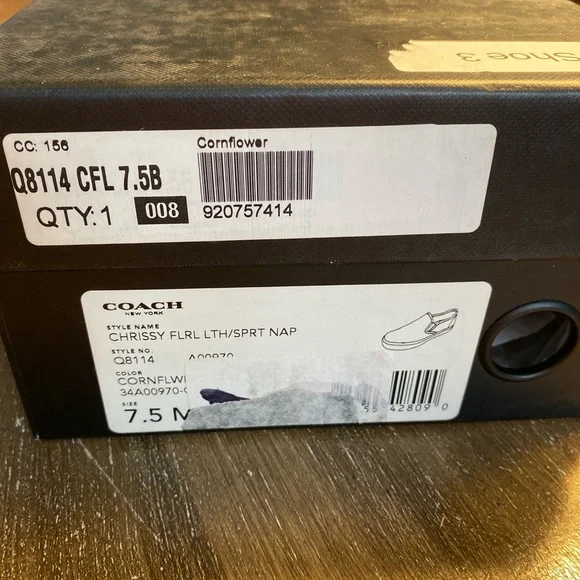 Coach Cornflower Blue Slip On Size 7.5 NIB - Picture 2 of 13